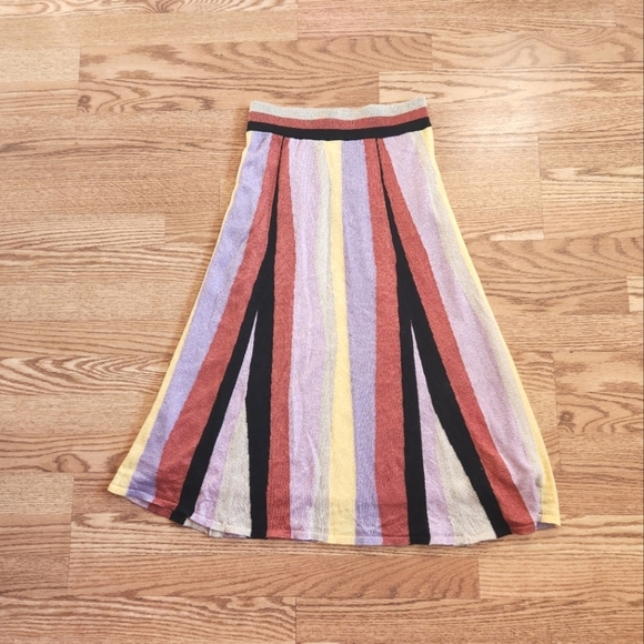 NWOT Laia/Anthropologie Shimmer Rainbow Skirt, Size XS - Picture 4 of 7